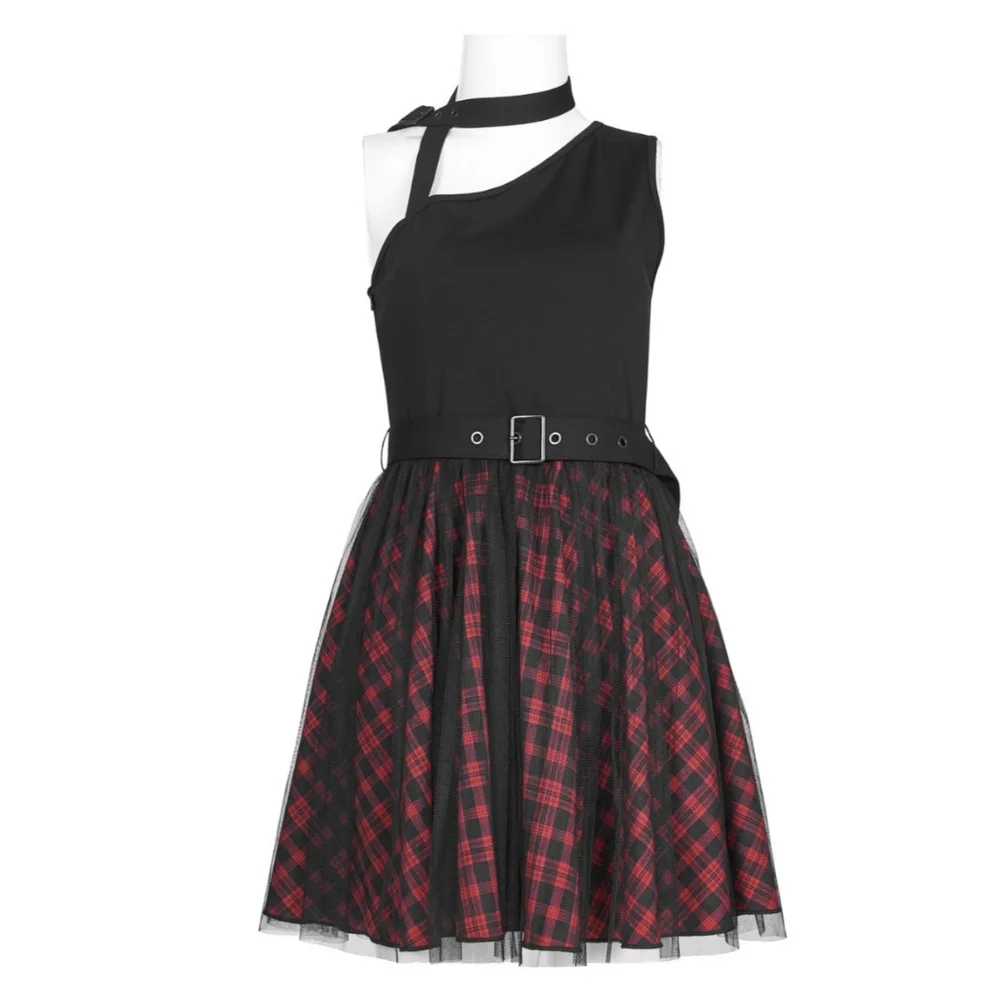 Punk Rave Plaid Dress - Picture 9 of 13